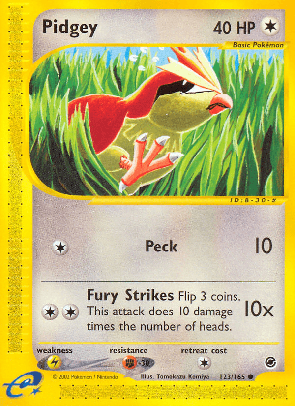 Pidgey, carta 123 de Expedition Base Set