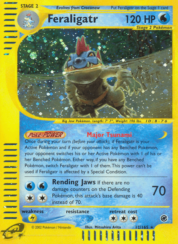 Feraligatr, carta 12 de Expedition Base Set