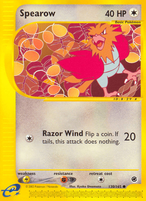 Spearow, carta 130 de Expedition Base Set
