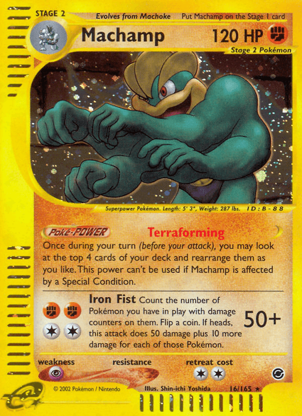 Machamp, carta 16 de Expedition Base Set