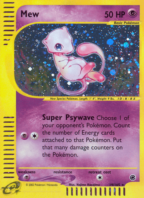 Mew, carta 19 de Expedition Base Set