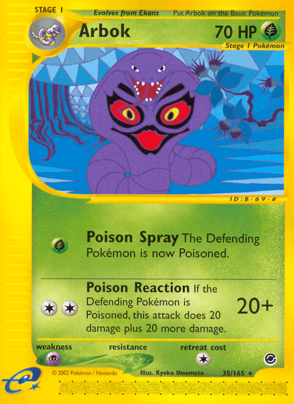 Arbok, carta 35 de Expedition Base Set