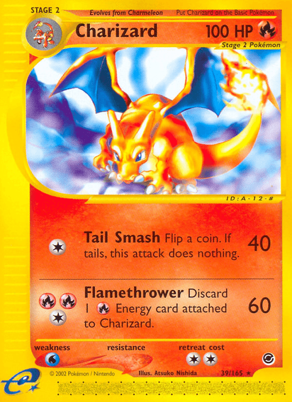 Charizard, carta 39 de Expedition Base Set