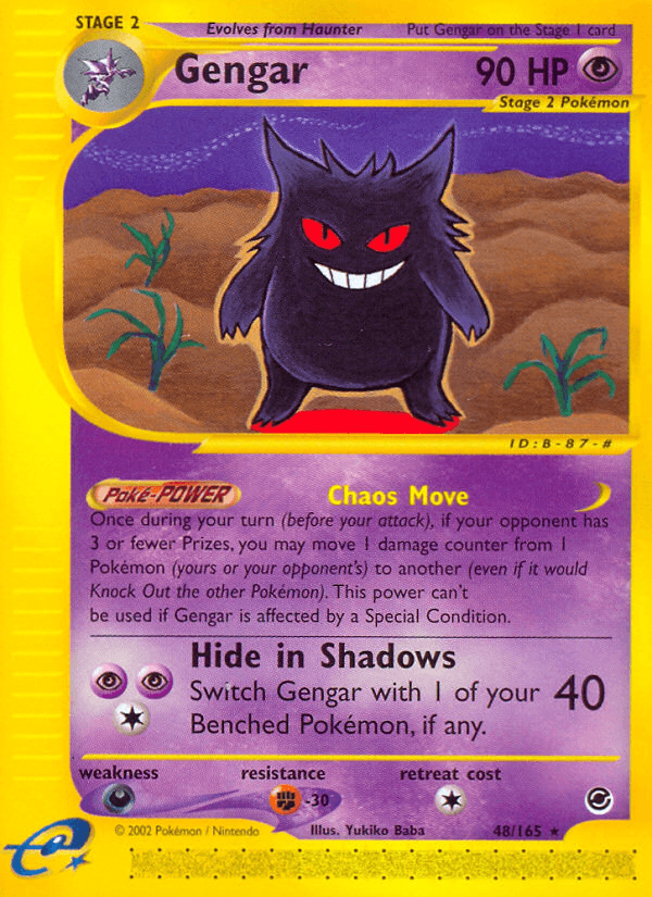 Gengar, carta 48 de Expedition Base Set