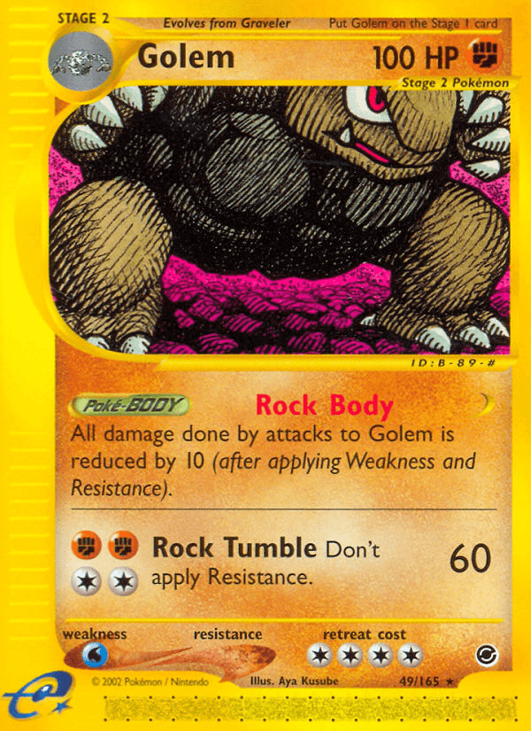 Golem, carta 49 de Expedition Base Set