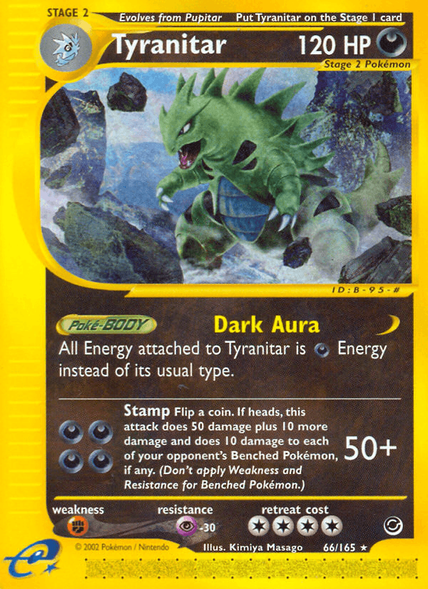 Tyranitar, carta 66 de Expedition Base Set