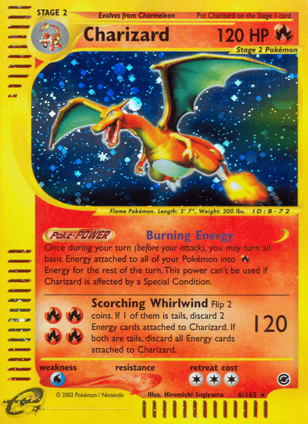 Charizard, carta 6 de Expedition Base Set