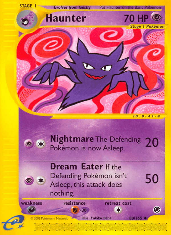 Haunter, carta 80 de Expedition Base Set