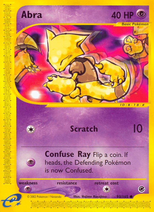 Abra, carta 93 de Expedition Base Set