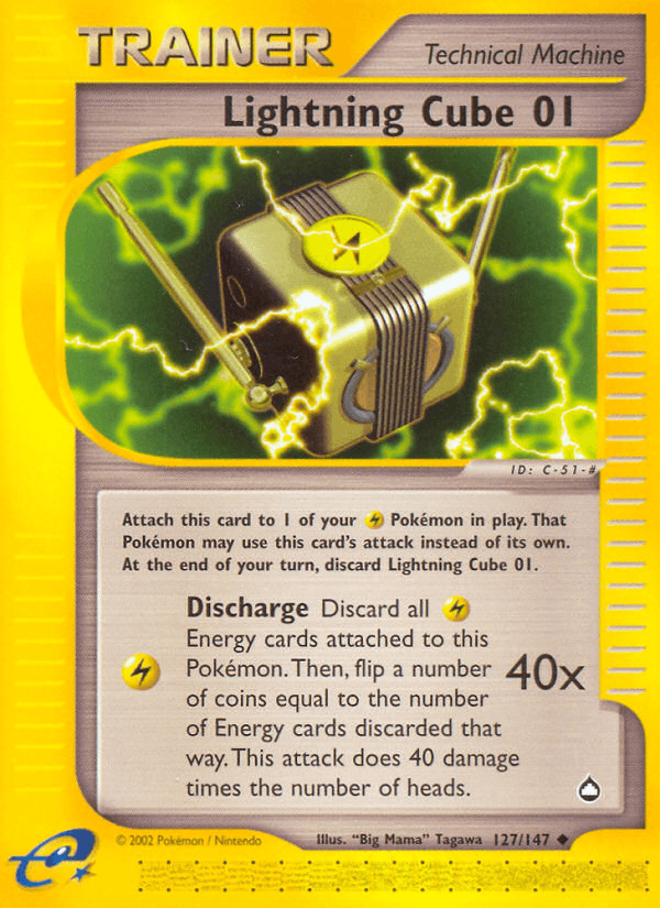 Lightning Cube 01, carta 127 de Aquapolis