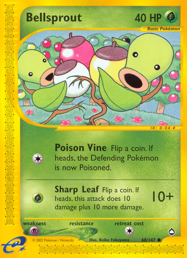 Bellsprout, carta 68 de Aquapolis