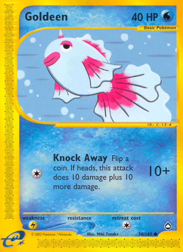 Goldeen, carta 78 de Aquapolis