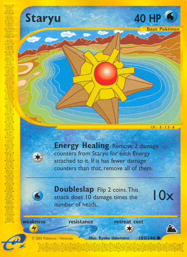 Staryu, carta 103 de Skyridge