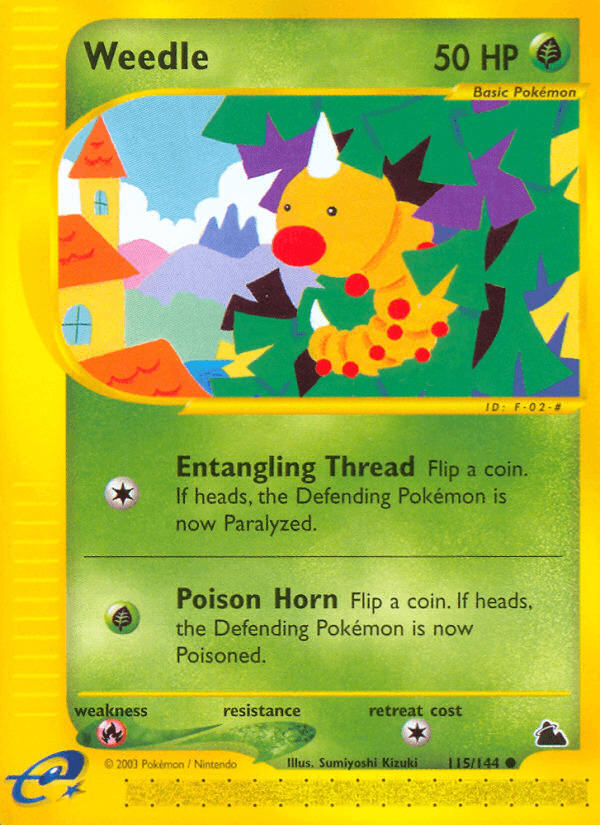 Weedle, carta 115 de Skyridge