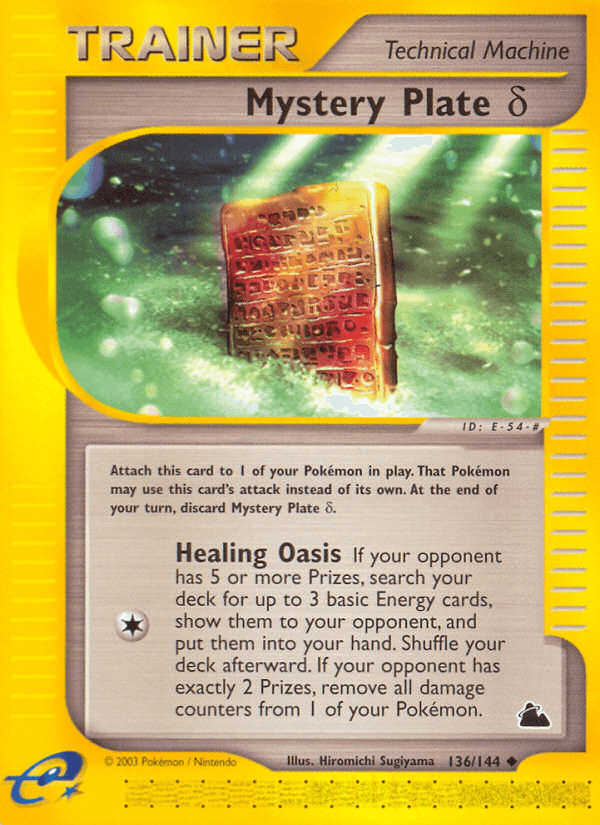 Mystery Plate Delta, carta 136 de Skyridge