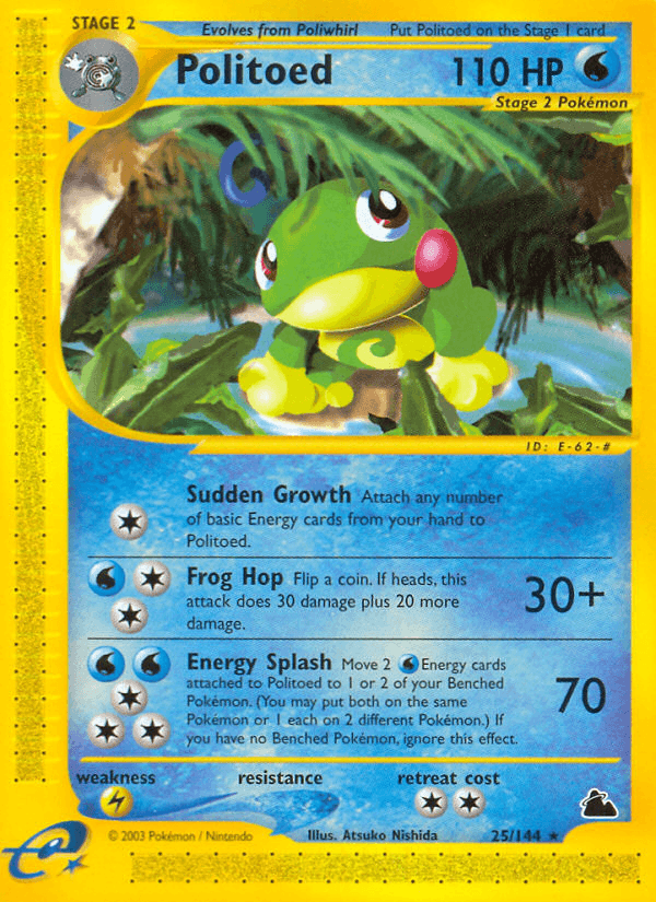 Politoed, carta 25 de Skyridge