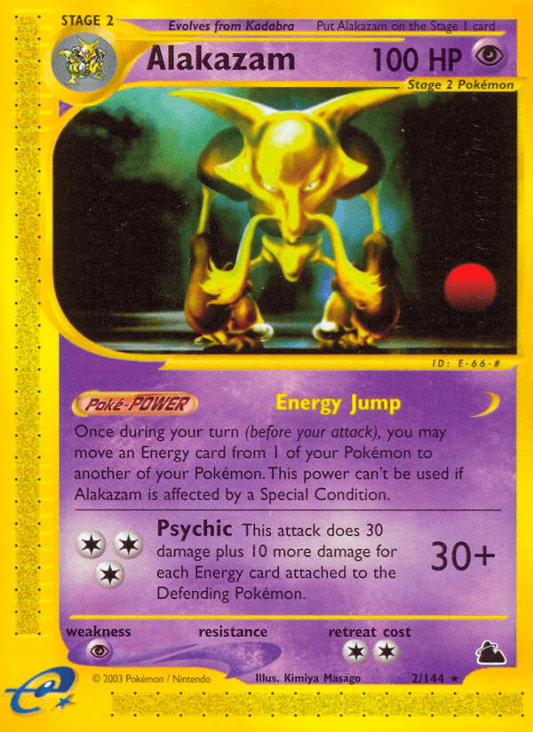 Alakazam, carta 2 de Skyridge