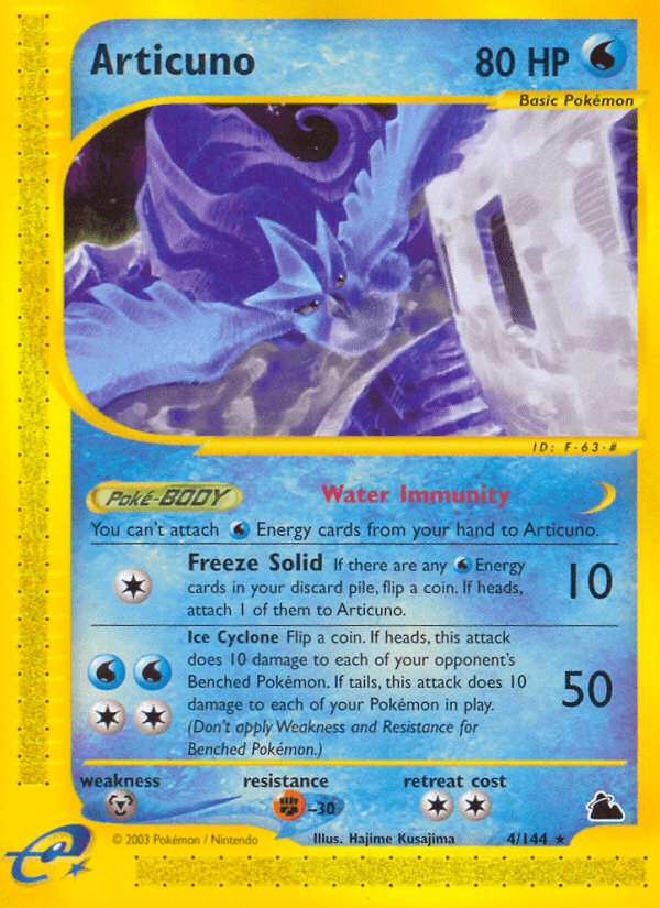 Articuno, carta 4 de Skyridge