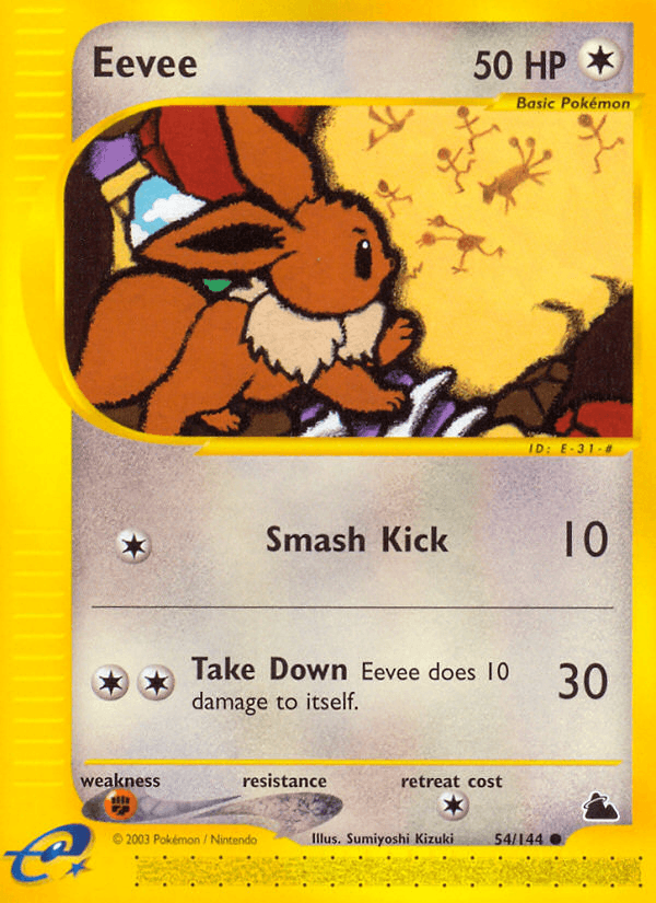 Eevee, carta 54 de Skyridge