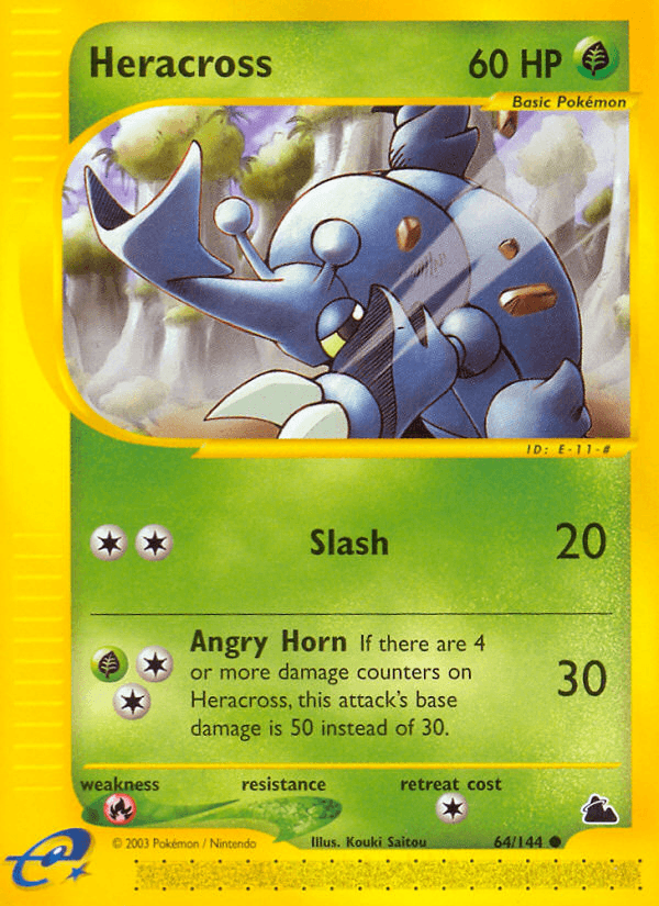 Heracross, carta 64 de Skyridge