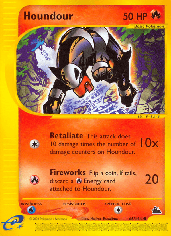 Houndour, carta 66 de Skyridge