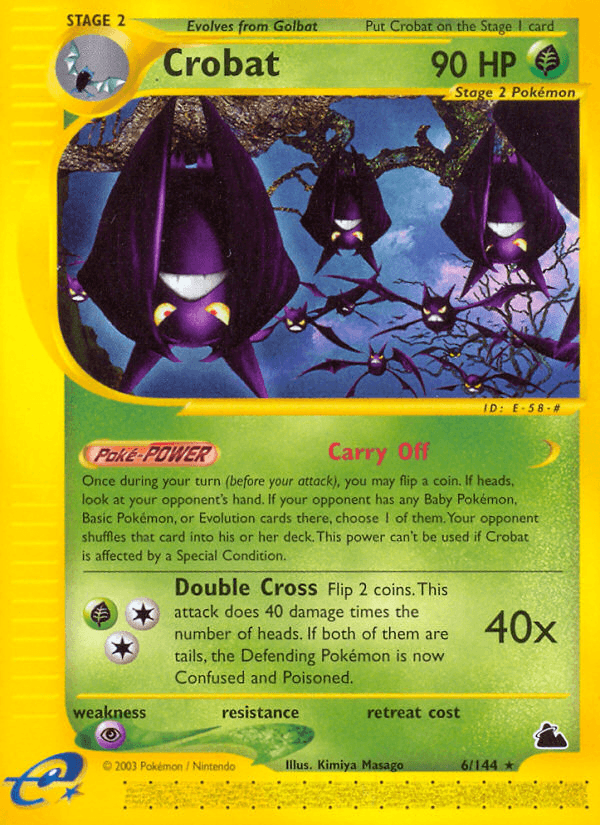 Crobat, carta 6 de Skyridge
