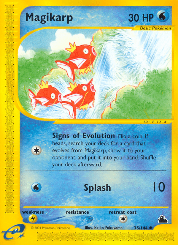 Magikarp, carta 75 de Skyridge