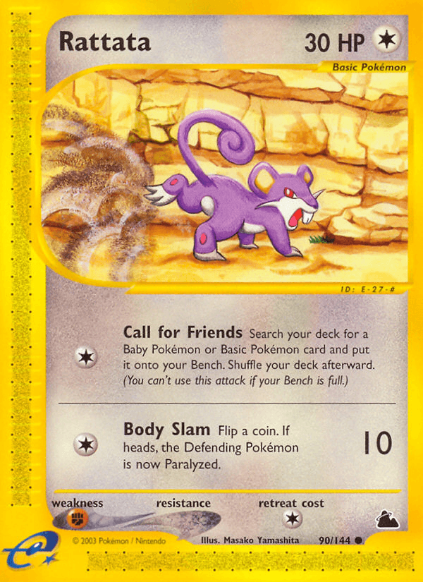 Rattata, carta 90 de Skyridge