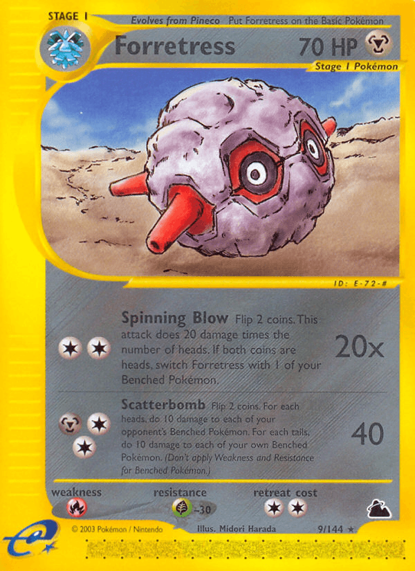 Forretress, carta 9 de Skyridge