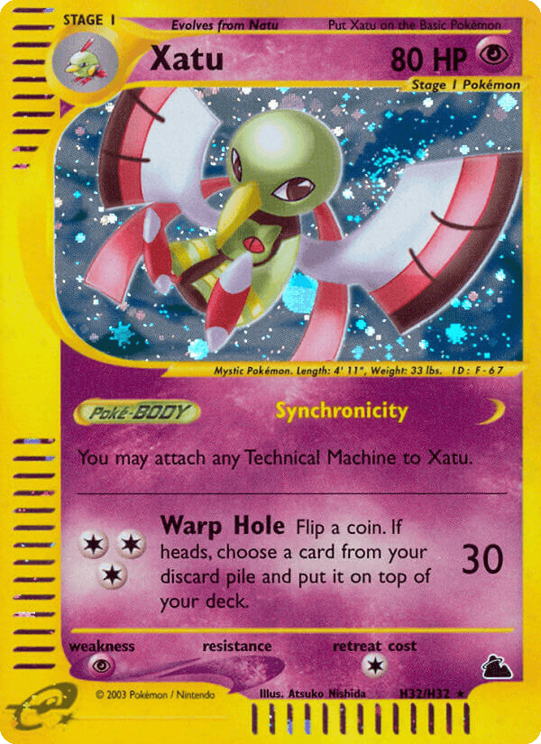 Xatu, carta H32 de Skyridge