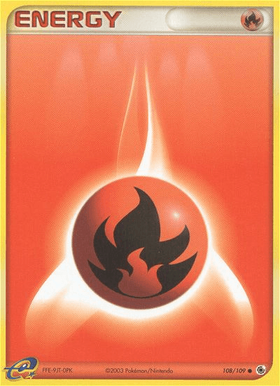 Fire Energy, carta 108 de Ruby & Sapphire