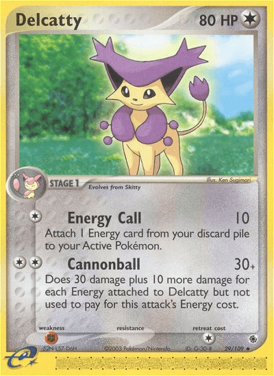 Delcatty, carta 29 de Ruby & Sapphire