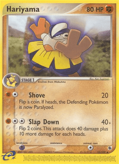 Hariyama, carta 33 de Ruby & Sapphire