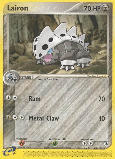 Lairon, carta 36 de Ruby & Sapphire