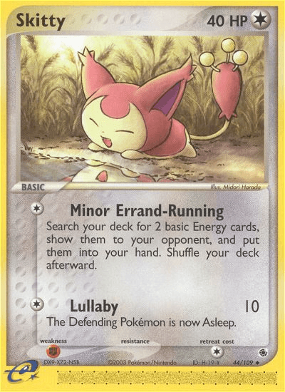 Skitty, carta 44 de Ruby & Sapphire