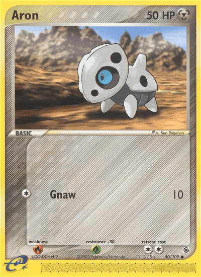 Aron, carta 50 de Ruby & Sapphire