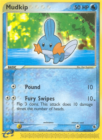 Mudkip, carta 60 de Ruby & Sapphire