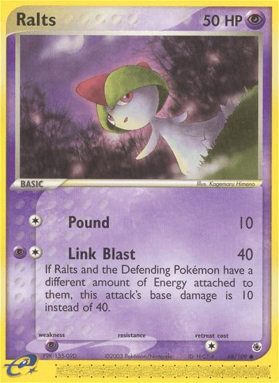 Ralts, carta 68 de Ruby & Sapphire