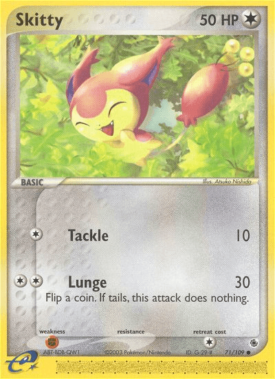 Skitty, carta 71 de Ruby & Sapphire
