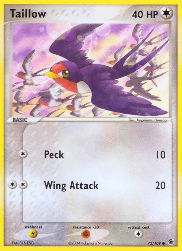 Taillow, carta 72 de Ruby & Sapphire