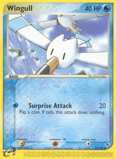 Wingull, carta 77 de Ruby & Sapphire