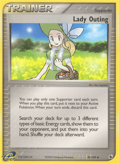Lady Outing, carta 83 de Ruby & Sapphire