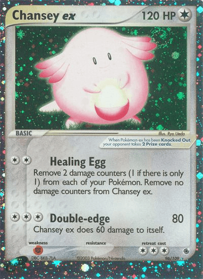Chansey ex, carta 96 de Ruby & Sapphire