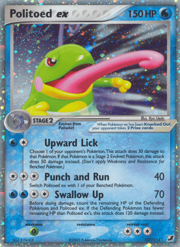 Politoed ex, carta 107 de Unseen Forces