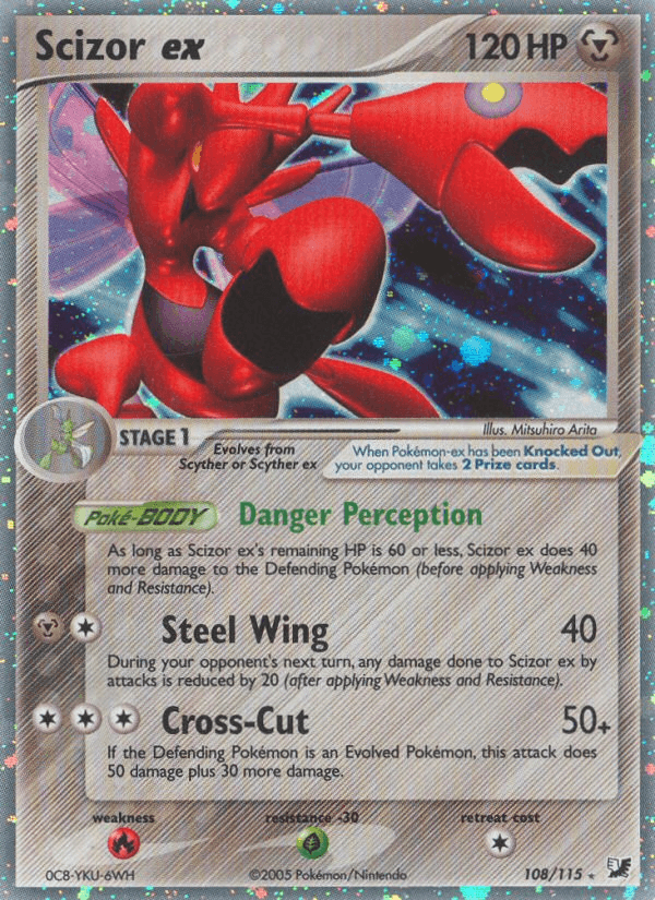Scizor ex, carta 108 de Unseen Forces