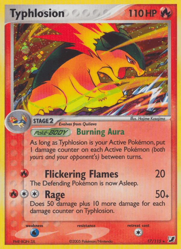 Typhlosion, carta 17 de Unseen Forces
