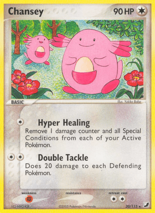 Chansey, carta 20 de Unseen Forces