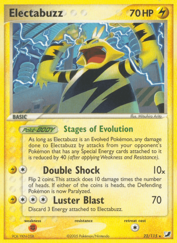 Electabuzz, carta 22 de Unseen Forces