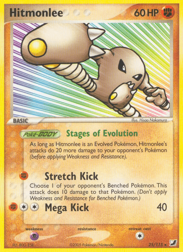 Hitmonlee, carta 25 de Unseen Forces
