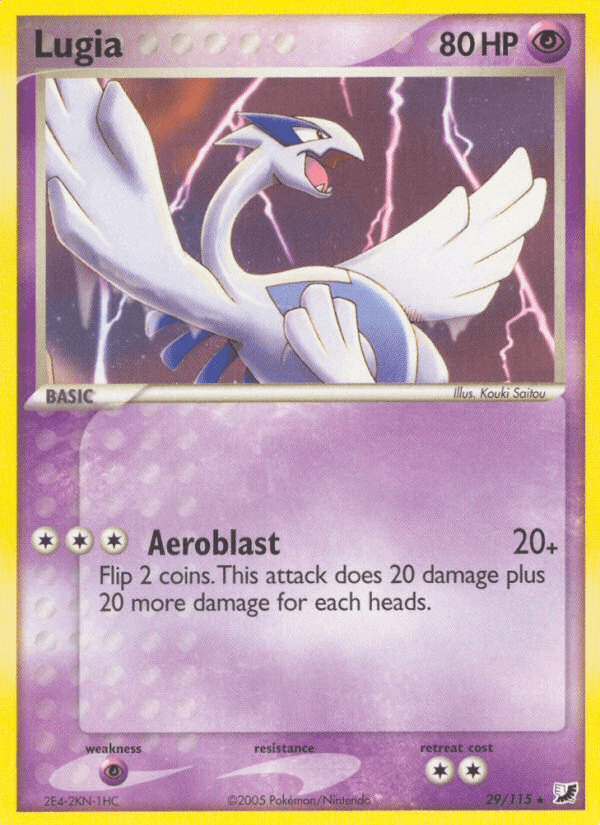 Lugia, carta 29 de Unseen Forces